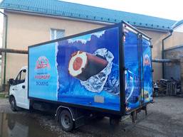 Брендирование  грузовых автомобилей